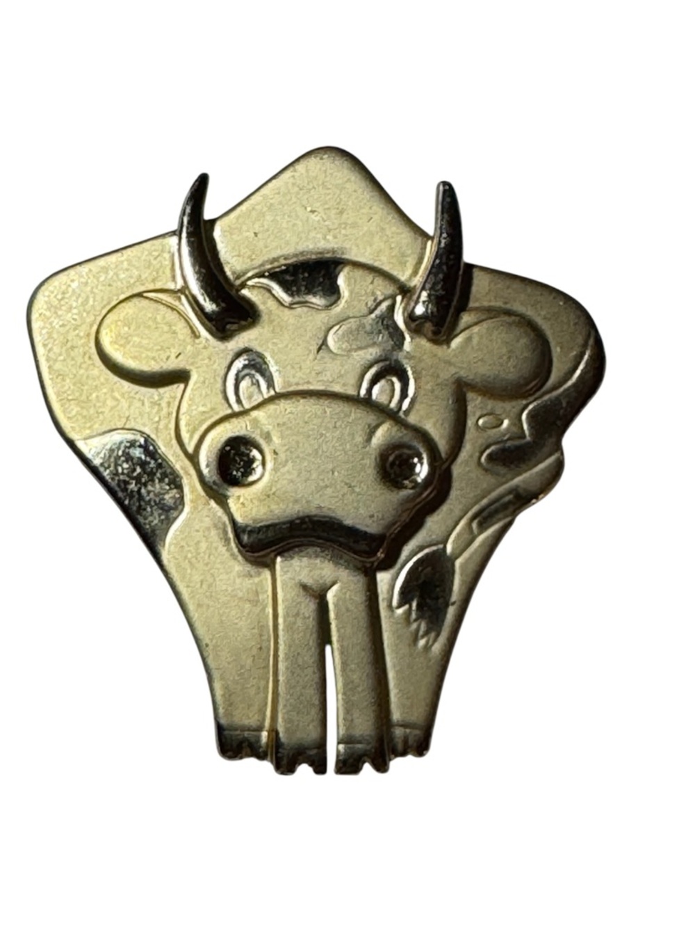 AJC Cow / Bull Brooch | Lapel | Pin - MARKED